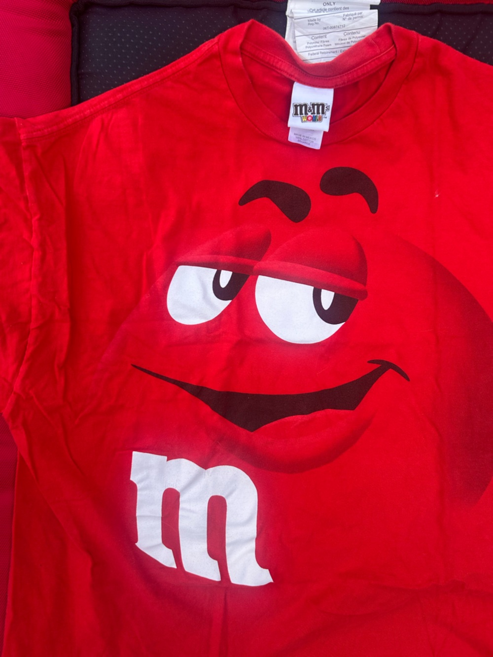 M&M'S Red Graphic Tee with White Logo